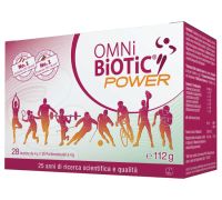 Omni Biotic Power integratore di probiotici prebiotici e magnesio con aroma arancia rossa 28 bustine