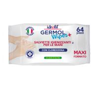 Germol Wipes salviette igienizzanti ipoallergeniche 64 pezzi