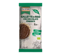 Fior di Loto gallette di riso con cioccolato fondente senza glutine 100 grammi