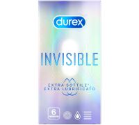 Durex Invisibile extra sottile e lubrificato 6 preservativi