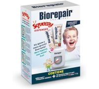 Biorepair Squeezy dispenser + dentifricio bambini 0-6 anni 2 x 50ml