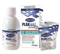 Emoform Plakout Active collutorio clorexidina 0.20% trattamento urto 200ml + 3 bustine omaggio