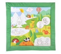 Chicco colour mat foresta tappeto da colorare gioco creativo per bambini