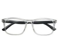 Corpootto crystal trasparente nero occhiali da lettura +1,00