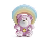 Chicco orsetto arcobaleno rosa con proiettore musicale e luce notturna gioco per bambini