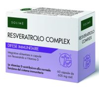 Resveratrolo Complex integratore antiossidante per la normale funzione del sistma immunitario 60 capsule
