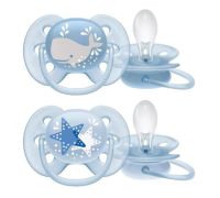 Avent ultra soft succhietti whale/star maschio 2 pezzi