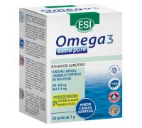 Omega 3 Extra Pure integratore per la funzione cardiaca cerebrale e il controllo dei trigliceridi 50 perle