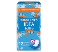 Lines Idea assorbenti sottili ripiegati anatomici 12 pezzi
