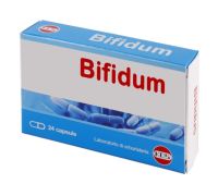 Bifidum integratore per l'equilibrio della flora batterica intestinale 24 capsule
