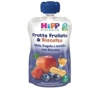 Hipp Frutta frullata & Biscotto mela fragola e mirtillo con biscotto 90ml