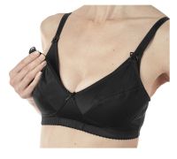 Mammy reggiseno allattamento in microfibra colore nero taglia 4d  