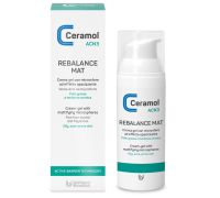Ceramol Acn3 Rebalance Mat crema gel opacizzante per pelle a tendenza acneica 50ml