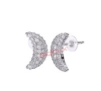 Biojoux Crescent Moon orecchini in acciaio chirurgico