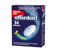 Efferdent compresse effervescenti per la pulizia profonda e igiene della dentiera 54 compresse