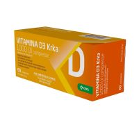 Vitamina D3 Krka 1000 UI integratore per ossa e sistema immunitario 60 compresse