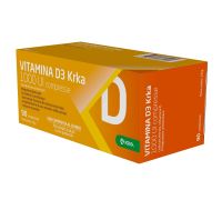 Vitamina D3 Krka 1000 UI integratore per ossa e sistema immunitario 90 compresse