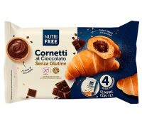 Nutrifree cornetti al cioccolato senza glutine 4 x 60 grammi