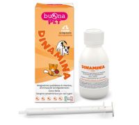 Dinamina mangime complementare a base di vitamine di cani e gatti pasta fluida appetibile 60 grammi