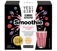 Yes Sirt smoothie uva nera cranberry e lamponi integratore per il controllo del peso corporeo 10 buste x 30 grammi