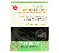 No Grano Spirulina pasta di mais e riso penne rigate senza glutine 250 grammi