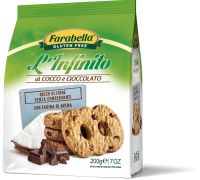 Farabella l'infinito al cocco e cioccolato biscotti senza glutine 200 grammi