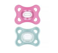 Mam comfort succhietti in silicone 2-6mesi doppio femmina 2 pezzi