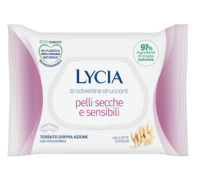 Lycia salviettine struccanti doppia azione pelli secche e sensibili 20 pezzi