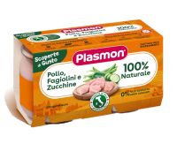Plasmon pollo fagiolini e zucchine omogeneizato 2 x 120 grammi