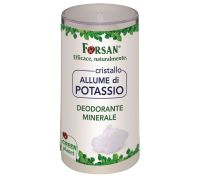 Forsan cristallo allume di potassio deodorante minerale per il corpo 120 grammi