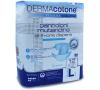 Dermacotone pannoloni mutandina superassorbente ed elimina odori taglia l 12 pezzi