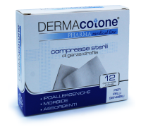 Dermacotone compresse sterili di garza idrofila a 4 strati 12 pezzi
