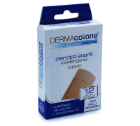 Dermacotone cerotto ipoallergenico 7,2 x 3,8cm protezione delicata 12 pezzi