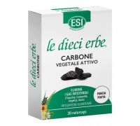 Le Dieci Erbe Carbone Vegetale integratore per i gas intestinali 30 capsule