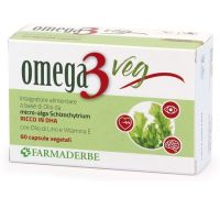 Farmaderbe Omega3 Veg integratore per il metabolismo dei lipidi 60 capsule