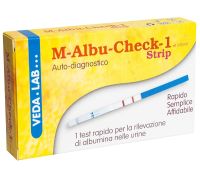 M albumina strip test rapido per rilevazione albumina nelle urine 1 pezzo