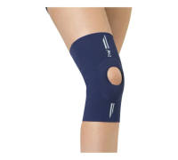 Phyloetek ginocchiera traspirante con stabilizzatore rotuleo in silicone ad anello taglia s