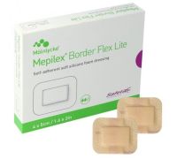 Mepilex border flex lite medicazioni assorbenti 4cm x 5cm 10 pezzi
