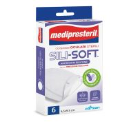 Medipresteril Sili-Soft compresse oculari adesive sterili 6 pezzi