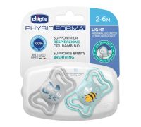 Chicco Physioforma Light 2-6m succhietto in silicone 2 pezzi