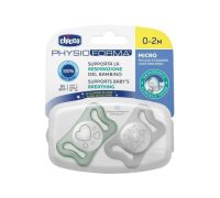 Chicco succhietto in silicone micro luminoso 0-2m 2 pezzi