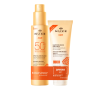 Nuxe Sun spf 50 latte spray corpo 150ml + shampoo doccia doposole 100ml 