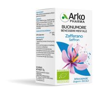 Arkocapsule zafferano bio integratore per l'umore e il benessere mentale 30 capsule