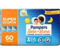 Pampers Sole e Luna pannolini 4-9kg taglia 3 midi 60 pezzi