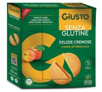 Giusto senza glutine delizie cremose all'albicocca 200 grammi