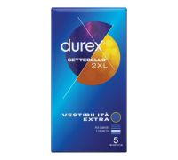 Durex Settebello 2XL preservativi vestibilità extra 5 pezzi