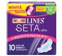Lines Seta Ultra assorbenti con ali 10 pezzi