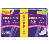 Lines Seta Ultra assorbenti con ali 20 pezzi