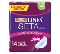 Lines Seta Ultra lady assorbenti con ali 14 pezzi