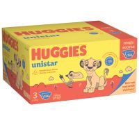 Huggies Unistar pannolini 4-9kg taglia 3 mega scorta 156 pezzi